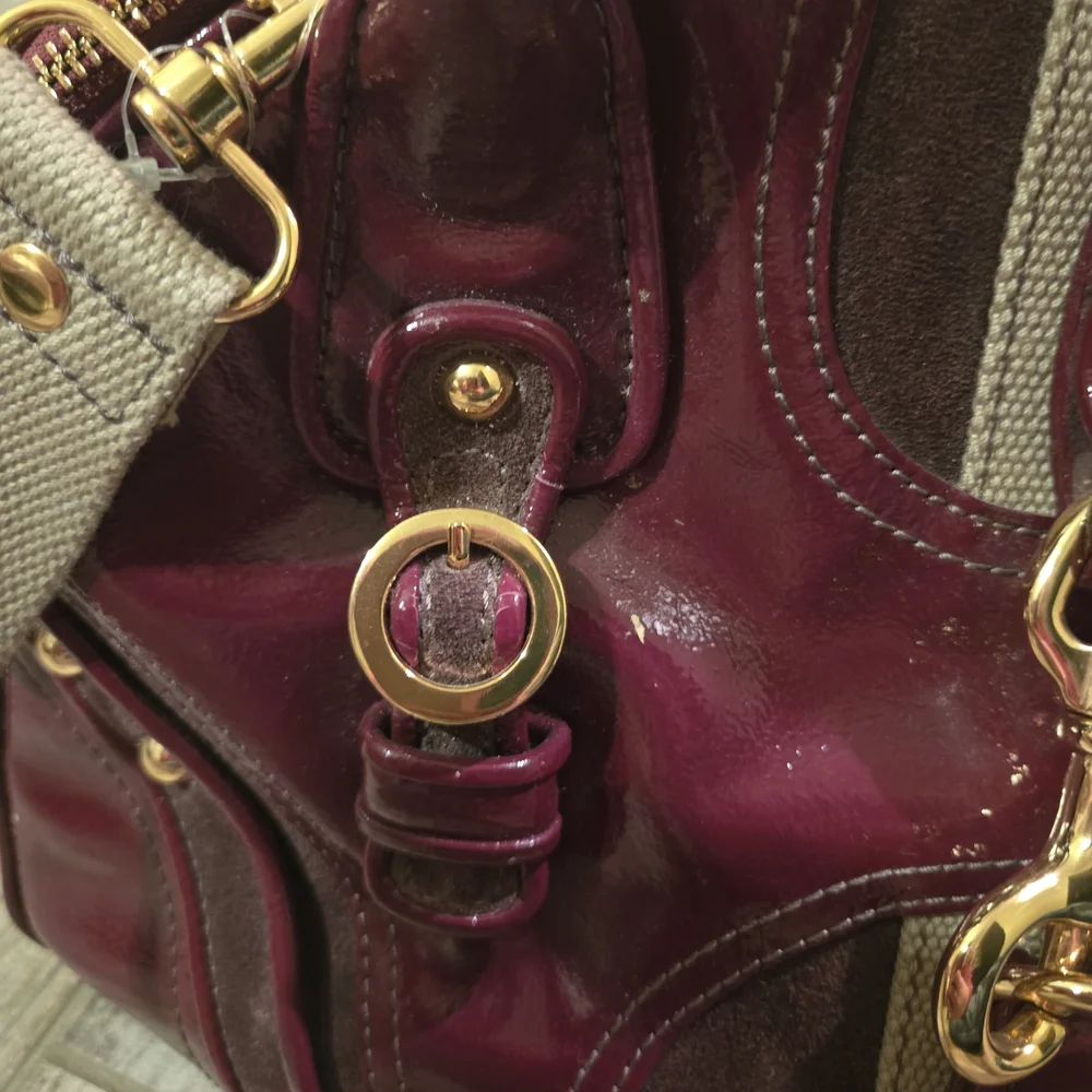 Vintage Y2K Juicy Leather Doggy Couture Drink Me Wine Pet Carrier